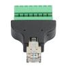For RJ45 Green Screw Male Terminal Connector Adapter Reliable 8 Pin Connector Network Signal Transmission Connector