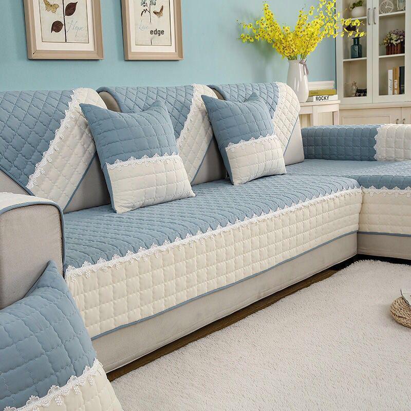 Universal Non-Slip European Style Sofa Cushion Set - All-Season Fabric Cover