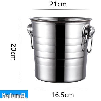 ZISIZ Stainless Steel Tiger Head Ice Bucket