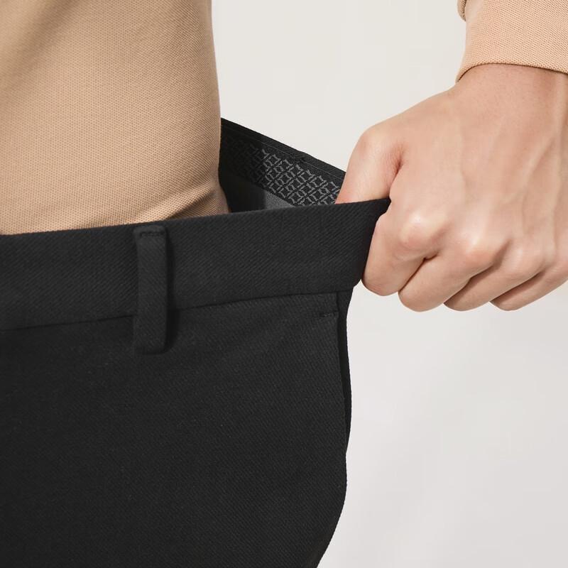 Qipai Men's High-Elastic Knit Straight-Leg Casual Pants