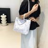 2025 New Foreign Trend Casual Shoulder Bag College Students Class Tote Bag Fashion Commuter Large Capacity Bag Women