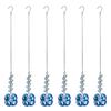 6 Piece Artistic Mineral 4 Leaf Shamrock Hangings White Mineral Wind Chime Upgrades for Attractive Spectrum Displays