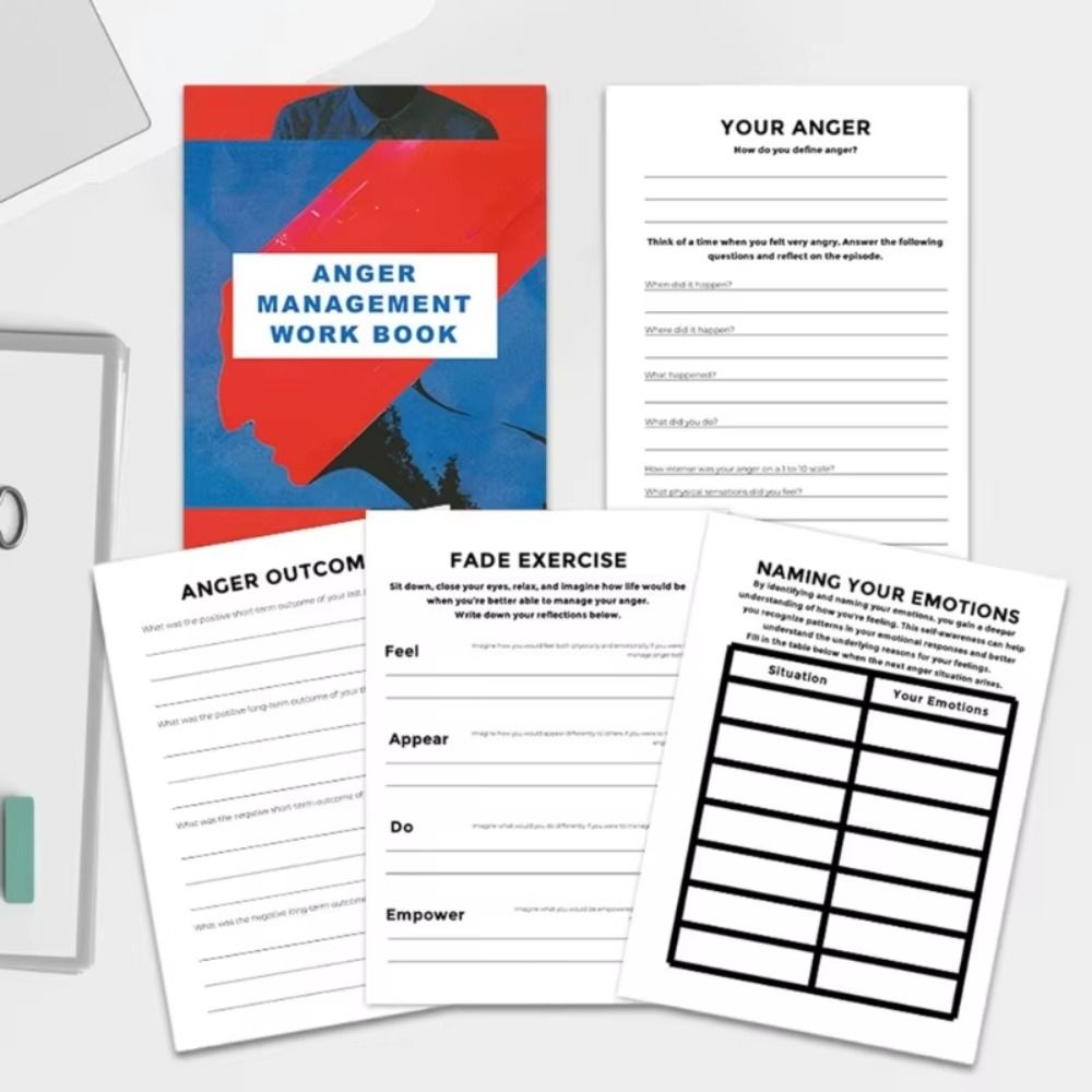 Control Your Emotion Anger Management Worksheets Daily Reflection Sheets  Professional S