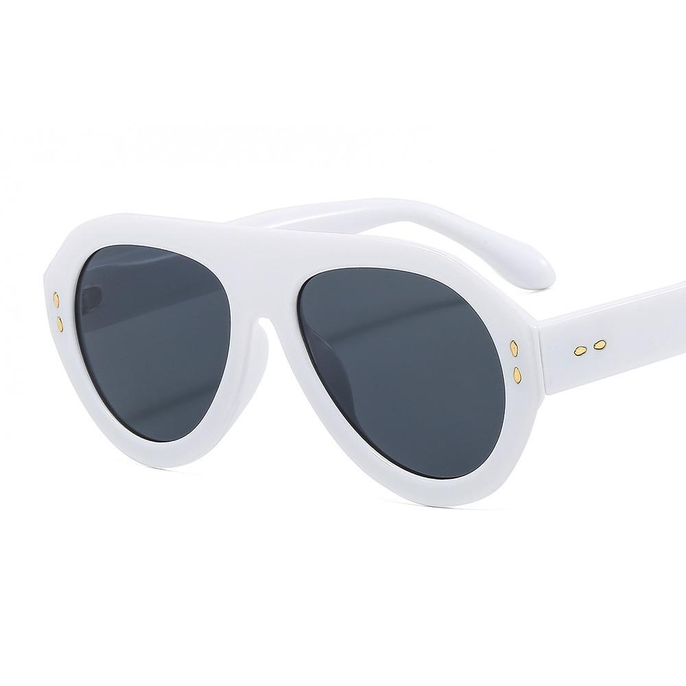QSKY Retro Oval Women Sunglasses Cheap Trendy Big Sunglasses 2025 Fashion Custom Sunglasses for Women