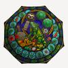 Tropical Nature Mandala pattern umbrella, portable and foldable design, 8 ribs, a casual accessory for Halloween, Christmas, and birthday gifts.