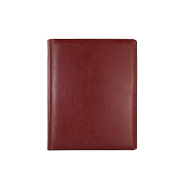 

Leather Conference Folder Document Case with Clipboard 4 Rings Clipboard Folder Letter Size Clipboard Folder for Office