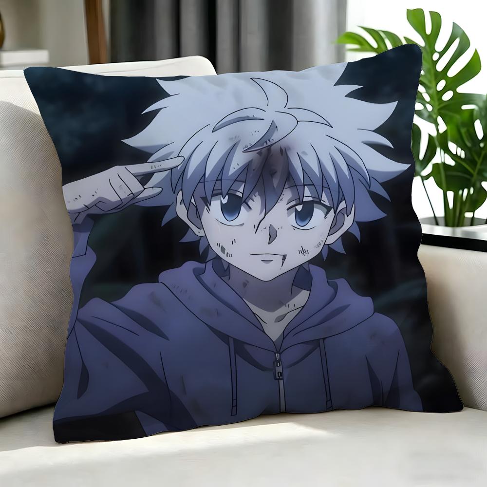 Anime Hunter Hunter Cushion Cover Cushion Cover Set 4Pcs 50X50 45X45 40X40 Pillowcase Decorative Sofa Home Decor