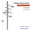 Electric Hammer Mixer with Spiral Blade for Bricklaying and Concrete Mixing