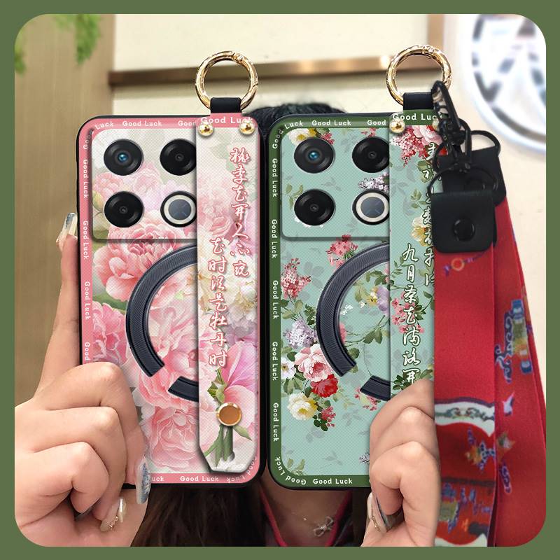 Protective Anti-knock Phone Case For infinix GT 20 Pro/X6871 Anti-dust Dirt-resistant Fashion Shockproof Wrist Strap