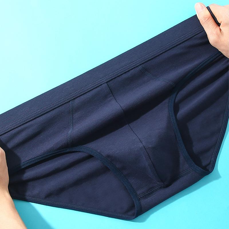 XL-8XL Taglie Forti Intimo da Uomo in Puro Cotone Slip Traspiranti a Vita Alta Intimo Plus Size Largo