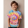 New Tie-Dye Kids outfitChildren's T-shirt Kids Clothes Short Sleeve T-Shirt Summer Children Top Round Neck Children's Clothing
