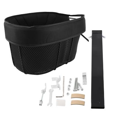 Dog Cycling Basket Cycling Shopping Basket Portable Cat and Dog Carrier for Front Crossbar with Sponge Liner Safety