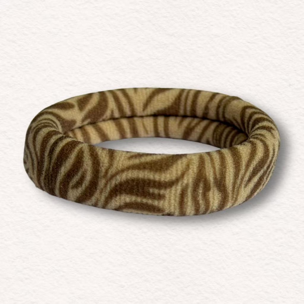 Leopard Print Towel Hair Tie, High Elastic Ponytail Hair Band, Fashion Hair Accessory