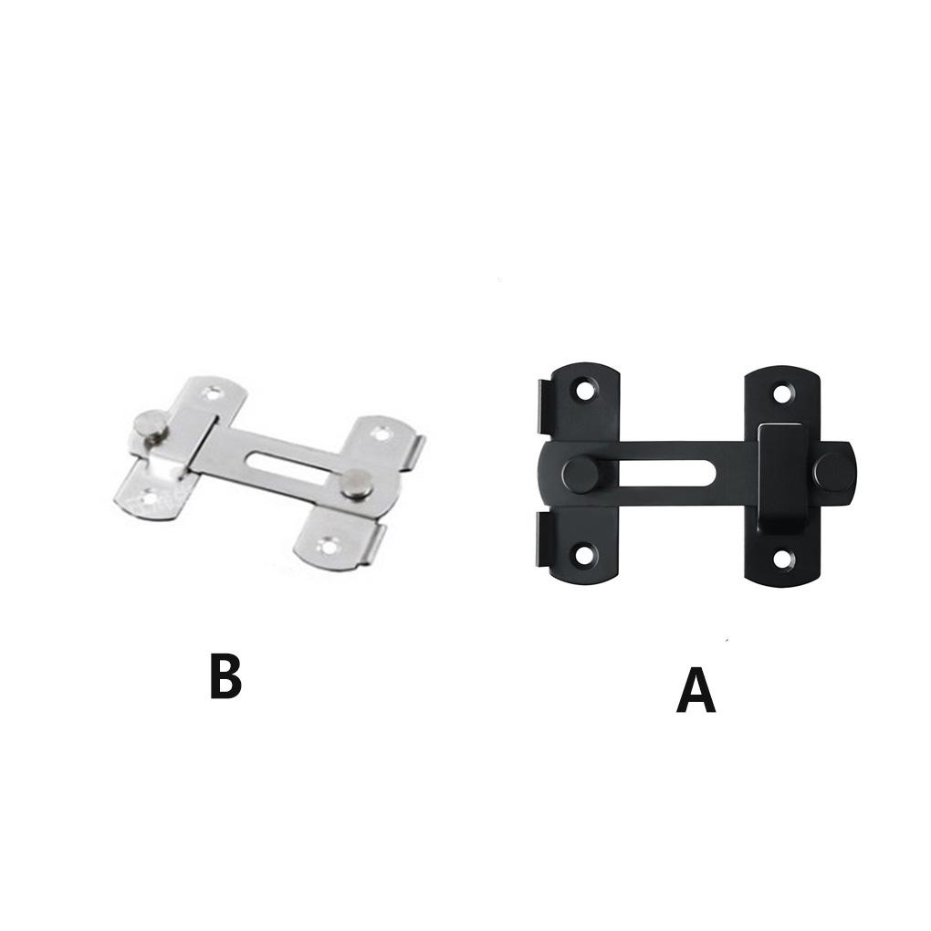 Stainless Steel Gate Latch Portable Detachable Anti-lost Anti-corrosive Household Restaurant Cafe Bedroom Door Lock Hardware