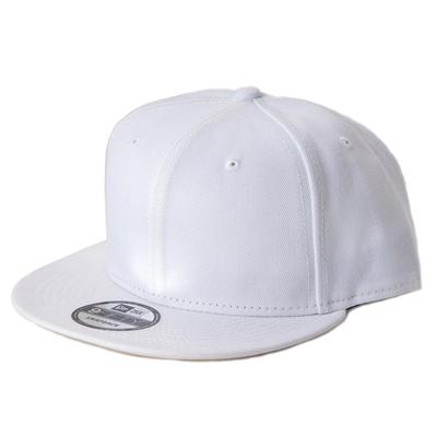 New Era 9FIFTY Standard Fit Flat Bill Snapback White Cap,