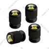 Car CNC Aluminum Football Club Emblem For Chevrolet Toyota GMC Nissan Geely 4pcs Tire Valve Air Port Stem Cover Caps Jr2