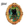 Kitchen Fridge Magnet 1/6Pcs Halloween Oval Frame Magnet Wooden Vintage Magnetic Decorations Refrigerator Decoration Accessories Party Favors