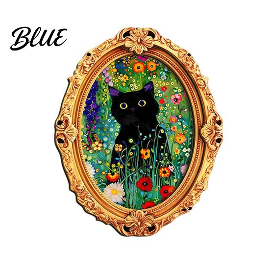 Kitchen Fridge Magnet 1/6Pcs Halloween Oval Frame Magnet Wooden Vintage Magnetic Decorations Refrigerator Decoration Accessories Party Favors