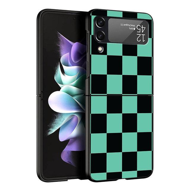 Cover Per Samsung Galaxy Zflip3 Zflip Z Flip 3 5g Z Flip 4 Flip3 Zflip4 Zflip Cover Rigida in PC Stampa a Colori Demon Slayer
