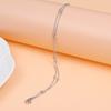 Titanium steel stainless steel double-layer round bead bracelet collarbone chain hot-selling sweet niche jewelry
