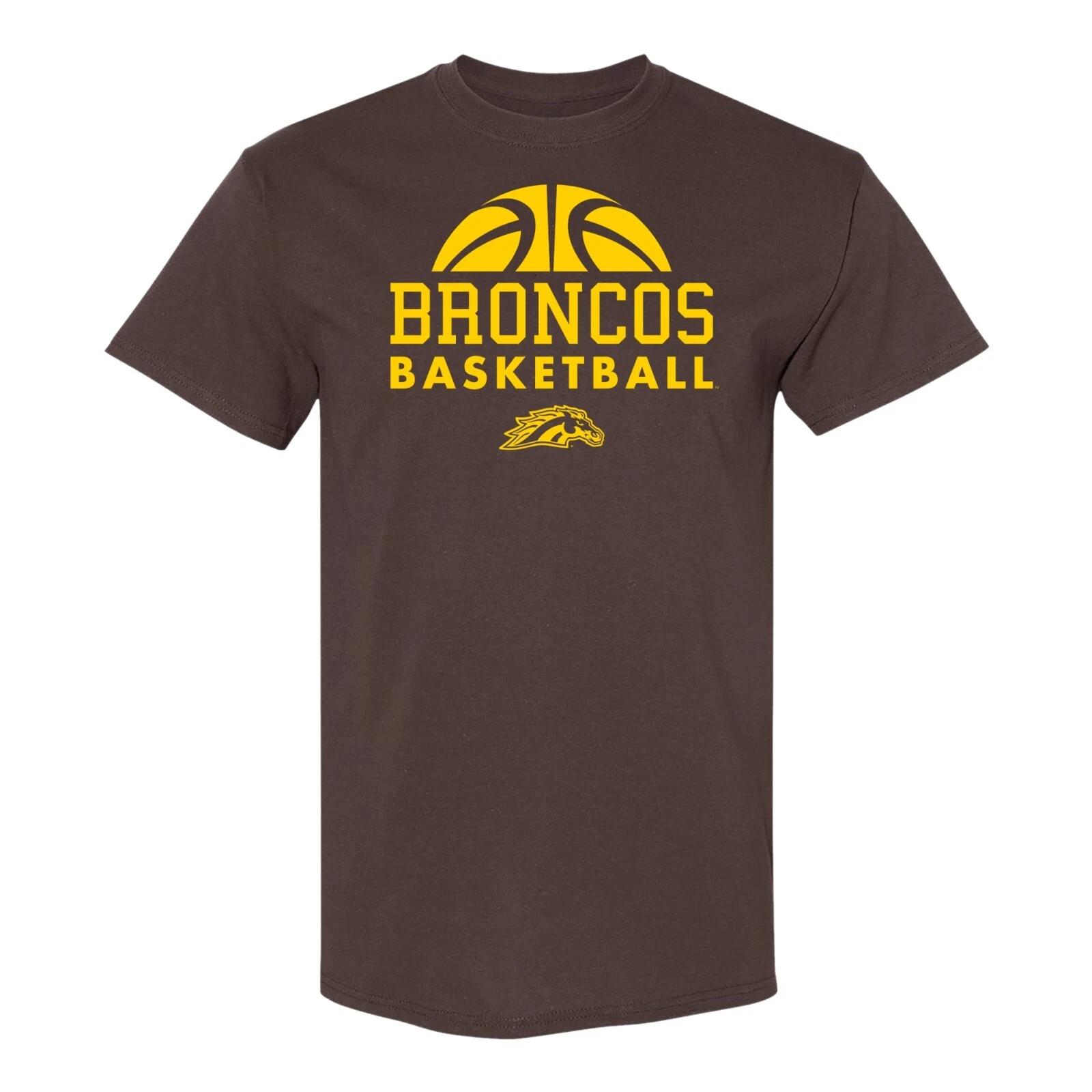 Western Michigan Broncos Basketball Hype Licensed Mens T-Shirt - Dark Chocolate S