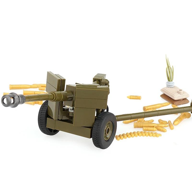WWW2 Military Building Block 88mm Flak Gun Cannon  Weapons Figure Soldier Machine Gun Mecha Infantry Artillery Mortar Toys K053