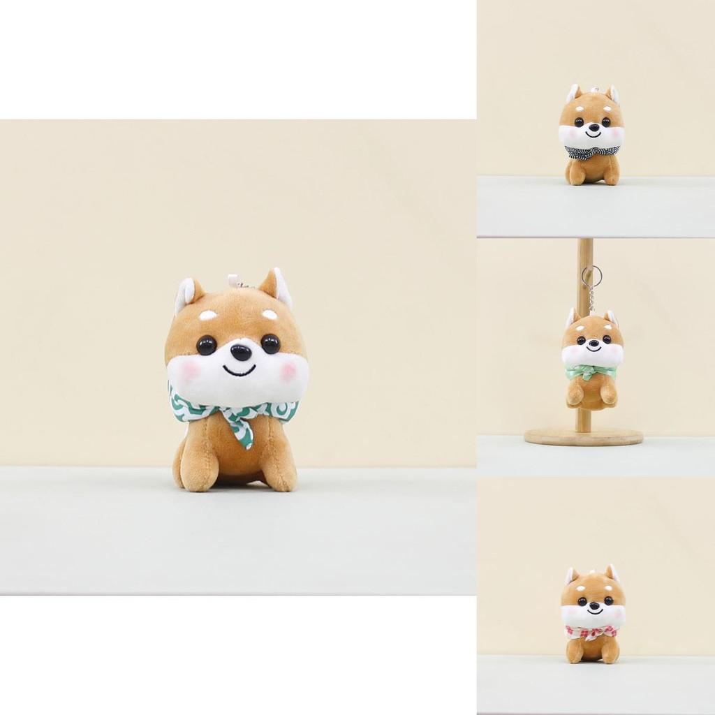 Fluffy Inu Shiba Plush Keychain Charming Toy Adorable Dog Doll For Backpack Decor