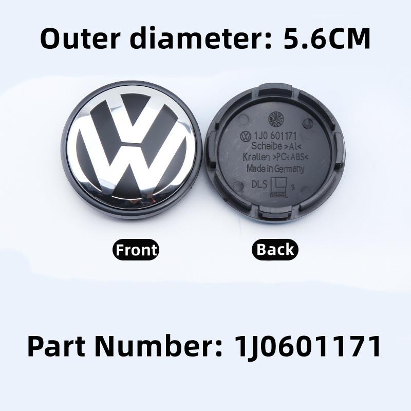 2026 Hot For VW VOLKSWAGEN 4CS 56mm 60mm 65mm 70mm 76mm Car Wheel Center Cap Hub Covers Badge For VW Volkswagen Jetta MK5 Golf P