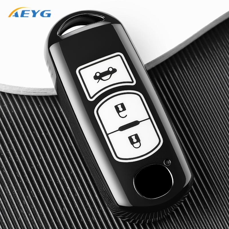 Tpu Auto Smart Key Fob Cover Case Housing Remote Fit For Mazda 2 3 6 Atenza Axela Demio Cx-5 Cx5 Cx-3 Cx3 Cx7 Cx-7 Cx-9 Cx9 Mx5 Auto Accessories