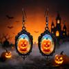 Retro Gothic Halloween Gem Pendant Earrings - Dark Series Festival Fashion Gift
