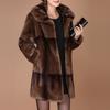 Stylish Women's Overcoat - Long Knee-length Plus Size Winter Coat for Middle-aged and Elderly Mothers