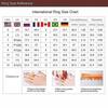 Luxury CopperColor Square Multiple Rows Inlaid White CZ Women's Ring Geometry Daily Wear Party Jewelry