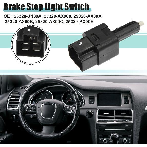 Brake Light Switch 25320-AX000 for Infiniti EX35 FX35 FX45 G35 QX56 / Nissan Altima Armada Frontier Juke NV1500 NV2500 Sentra SLS-370