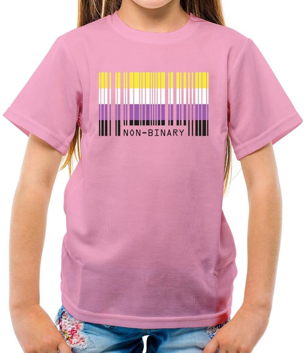 

LGBT Barcode Flags Nonbinary - Kids T-Shirt - Pride Gay Bi Lesbian 120