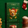 Coigi Advent Calendar 2025 24 Days Christmas Countdown with 24 Acrylic 2D Cute Corgi Pendants Dog-Themed Ornaments Set Holiday Gift