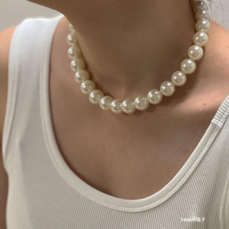 Pearl Necklace Women'S Light Luxury Temperament High Sense Clavicle Chain Year Neck Chain
