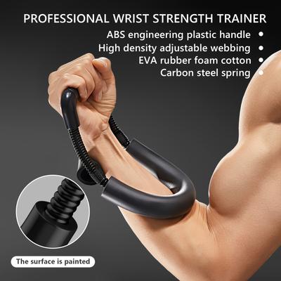 Einstellbarer Widerstand Handtrainer mit Handgelenk- und Unterarmtrainer - Edelstahlfeder, EVA-Schaumstoffgriff, langlebige Kohlenstoffstahlfeder