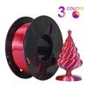 Silk Multi-color PLA 3D Printing Filament, 200g/250g, for All FDM Printers.
