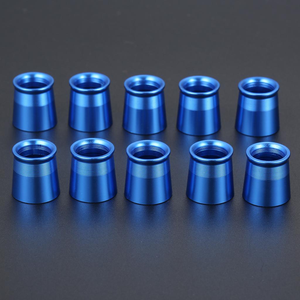 10 Pcs Golf Club Ferrules Aluminum Golf Shafts Sleeve Adapter Replacement Accessories for 0.335 or 0.370 Tip Irons Shaft