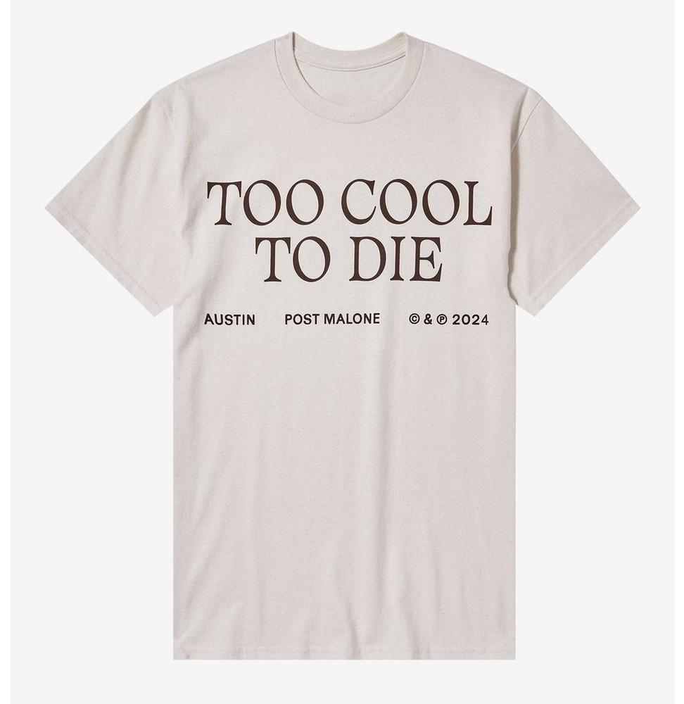 Футболка Post Malone Too Cool To Die Мерч Posty Размеры S-5XL Унисекс L