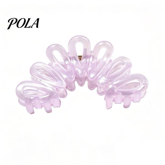 Hair Claw For Buns Back Head Shark Clip, Large Hollow Petal Shape Claw, Bun Holder Lightweight Clip Accessory, Size Shower for Thick And Half-Ties Ice