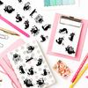 500PCS Small Black Cat Roll Sticker Graffiti Stickers DIY Phone Case Laptop Water Bottle Waterproof Stickers