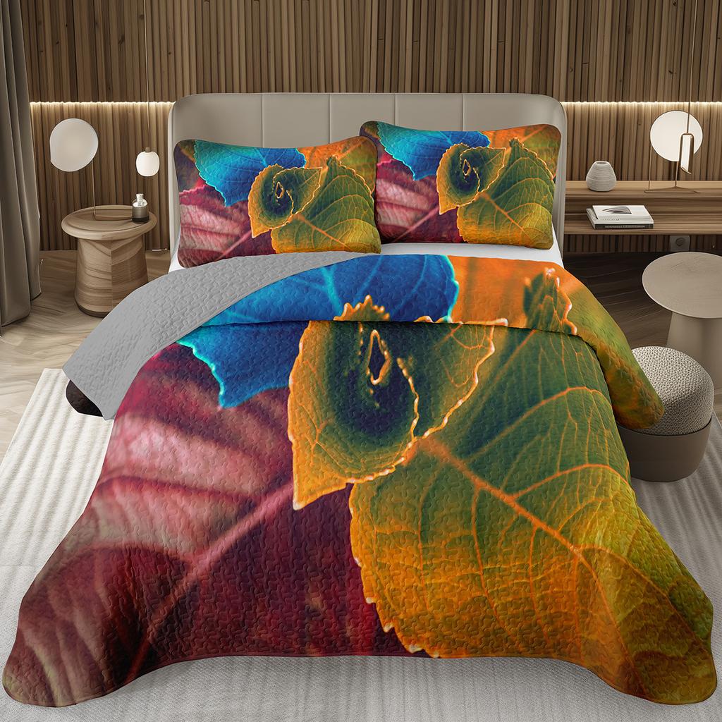 Geometric Quilted Bedspread Full King 3D Stereoscopic Square Bedding Set Modern Fashion Geometry Coverlet Set for Girls Teens