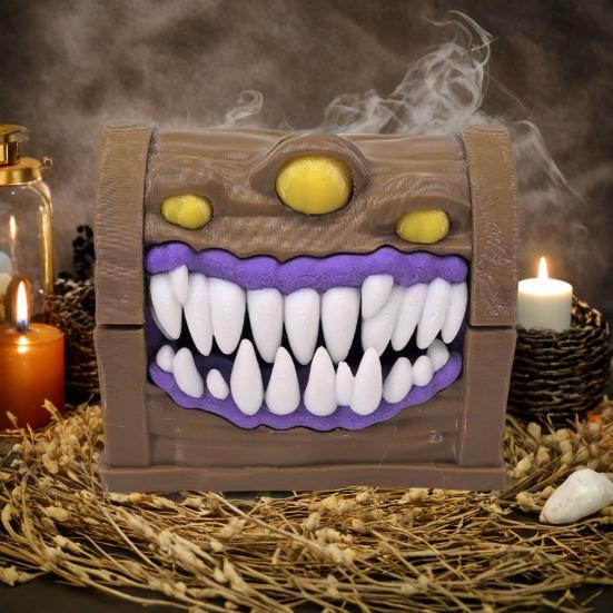 Horror Mimic Dice Storage Box Heavy Duty Plastic Mini Jewelry Box Miniature Necklace Earrings Organizer Chest Ornaments