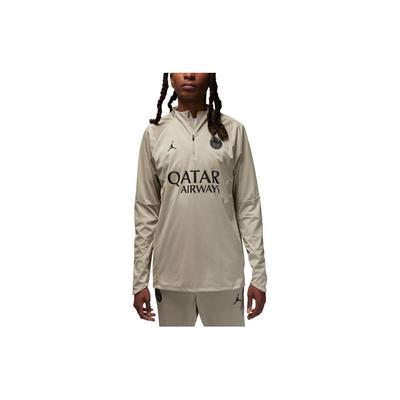 Storm-Fit Soccer Drill Top With Letter Print And Half-Zip Stand Collar Men Tops Gray DZ0584-231
