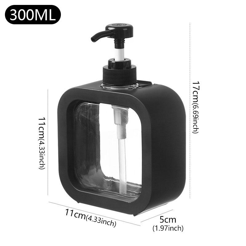 300/500ml Soap Dispenser Bathroom Kitchen Packaging Refillable Lotion Shampoo Shower Dispenser Bottle Portable Travel Bottling