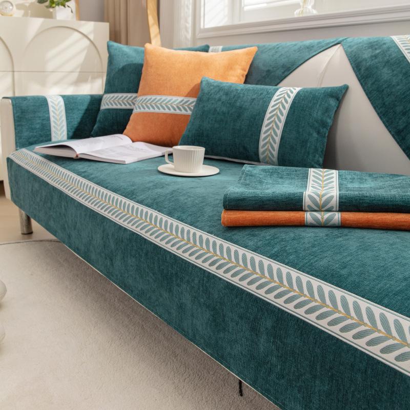 New Chenille Sofa Cushion Simple Modern Four Seasons Universal Non-Slip Cushion Sofa Cover Cover Cloth