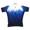 Man Male Tree Grain Blue Summer Outdoor Short Sleeve Bicycle Cycling Wear ClothesTree Grain Blue Short Sleeve XXXL