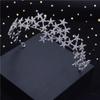 Fashion Baroque Metal Stars Rhinestone Crown Tiaras for Bride Headdress Queen Prom Bridal Diadem Wedding Hair Jewelry Girls