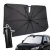 Car Windshield Umbrella Light Blocking Center Pole X Quick Opening To Block Heat and Sunshade, Type, Foldable, [Bendable Light]
